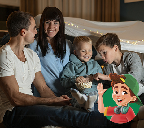 Dicas do Luca para montar uma sessão de cinema em casa com as crianças