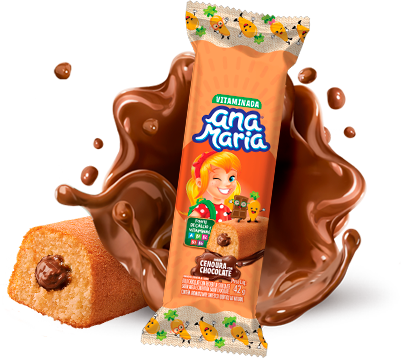 Ana Maria Cenoura com recheio sabor chocolate